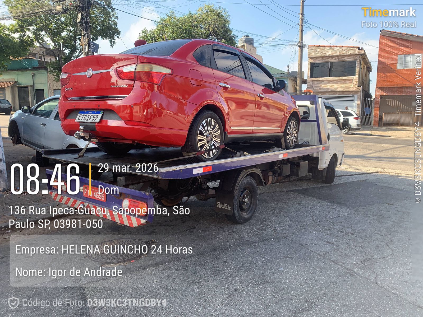 Guincho Fiat Siena - Sapopemba SP
